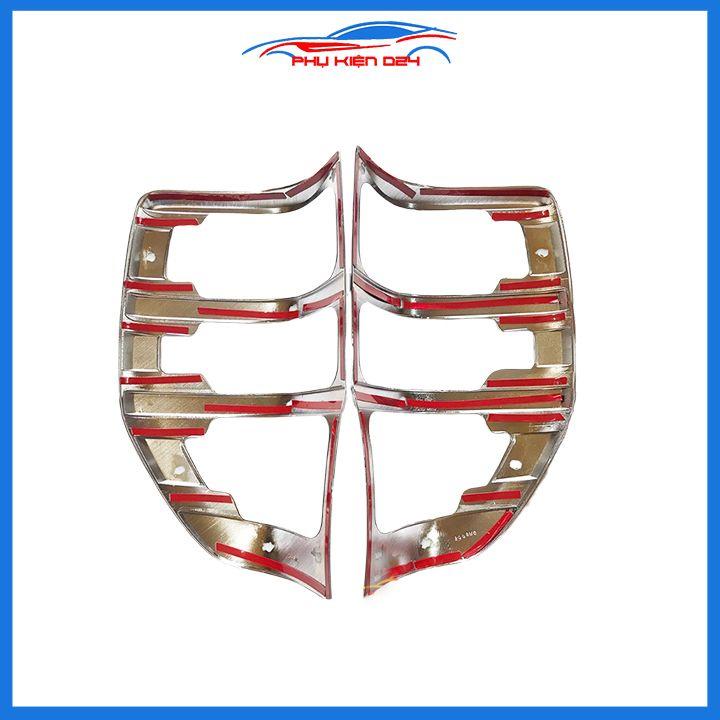 Ốp viền đèn pha hậu mạ crom Ranger 2014-2015-2016-2017-2018-2019-2020-2021 chống trầy trang trí bảo vệ xe