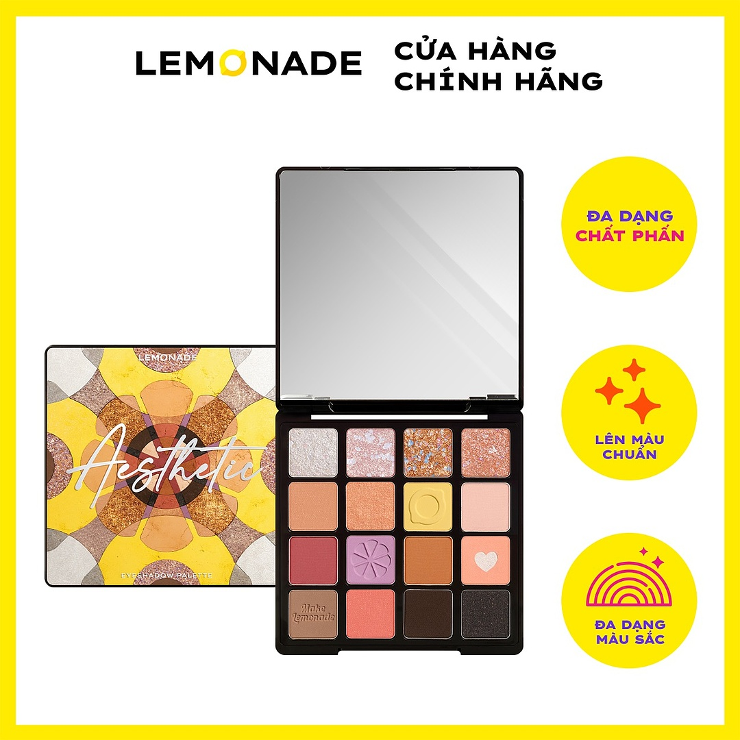 Bảng phấn mắt Lemonade Aesthetic Eyeshadow Palette Version 2 20.8g