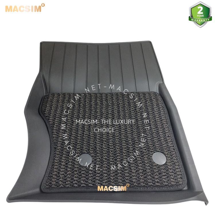 Thảm lót sàn 2 lớp xe ô tô LANDROVER RANGE ROVER 2018+ nhãn hiệu Macsim 3W - chất liệu nhựa TPE đúc khuôn cao cấp