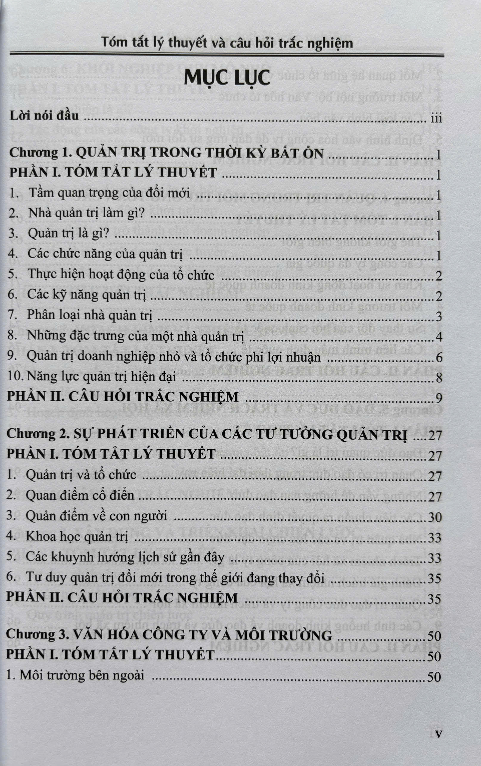 Quản Trị Học - Tóm Tắt Lý Thuyết Và Câu Hỏi Trắc Nghiệm