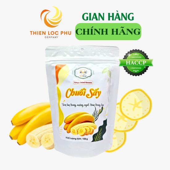 Chuối sấy giòn 100gram MVOne hàng loại 1