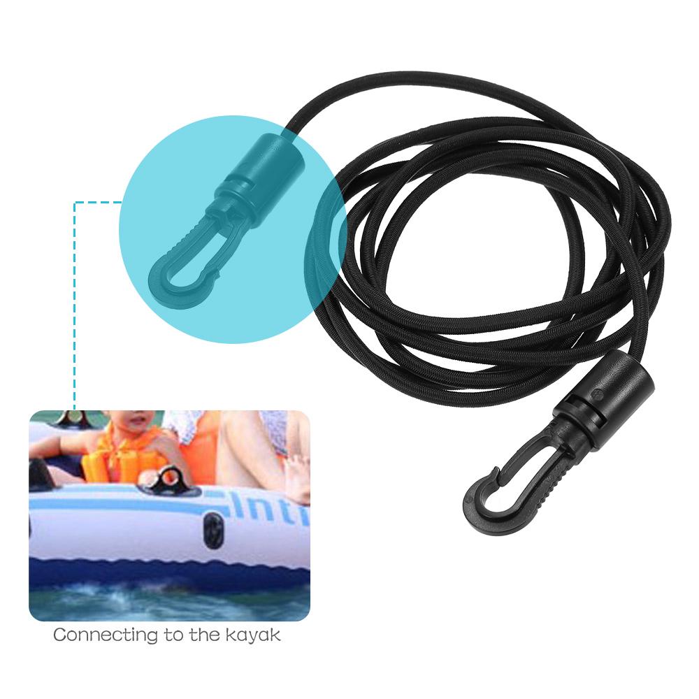 Dây Bungee co giãn 1,5m với móc dây giảm chấn, chống sốc cho thuyền, ca nô