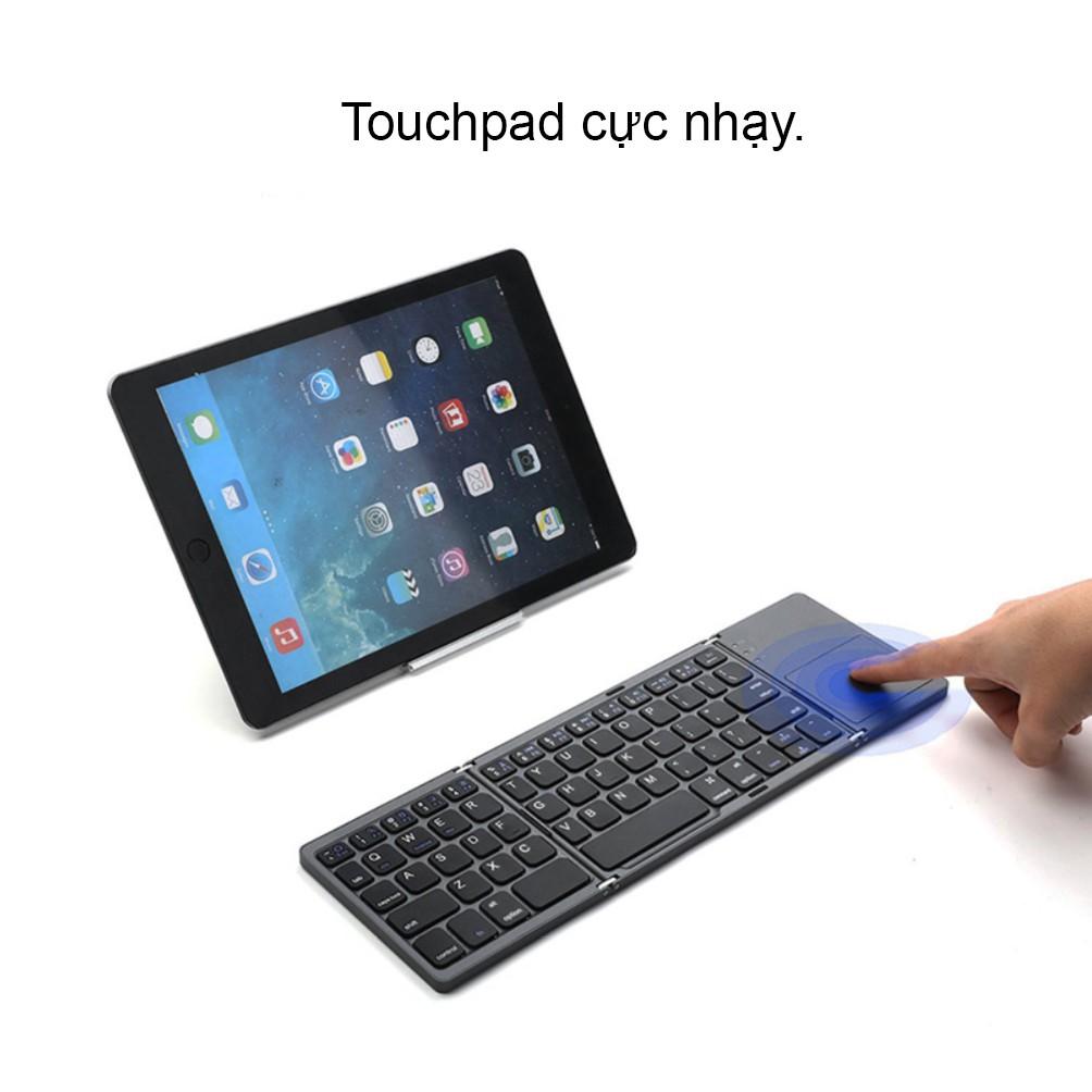 Bàn Phím Bluetooth + bàn di chuột xịn sò cho Laptop tablet điện thoại