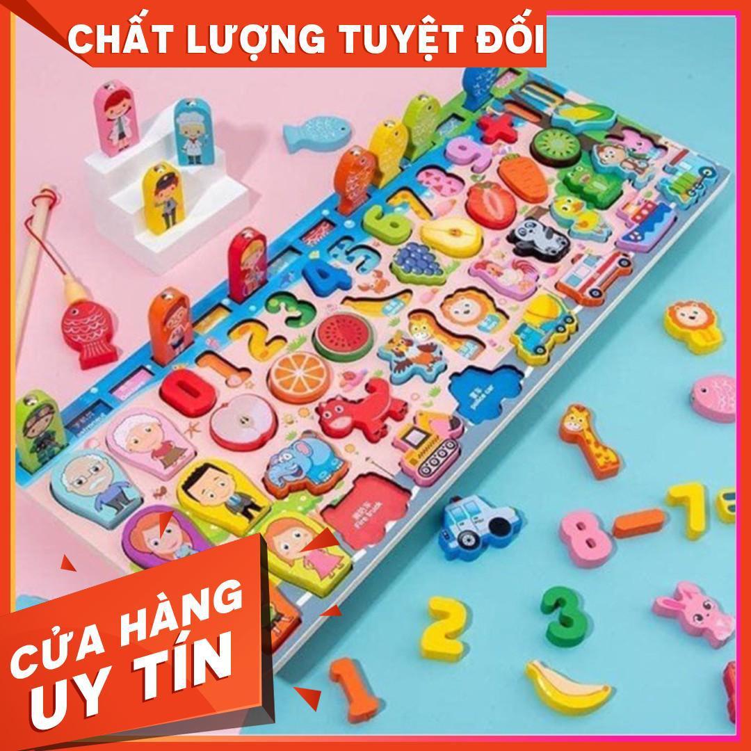 Bộ Đồ Chơi Câu Cá Và Ghép Số Học Đếm  63 Chi Tiết Cho Bé YêuBộ Bảng Số Thông Minh bằng gỗ mới nhất 2020