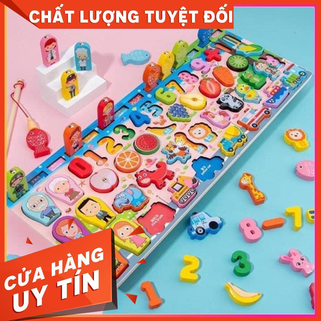 Bộ Đồ Chơi Câu Cá Và Ghép Số Học Đếm 63 Chi Tiết Cho Bé YêuBộ Bảng Số Thông Minh bằng gỗ mới nhất 2020