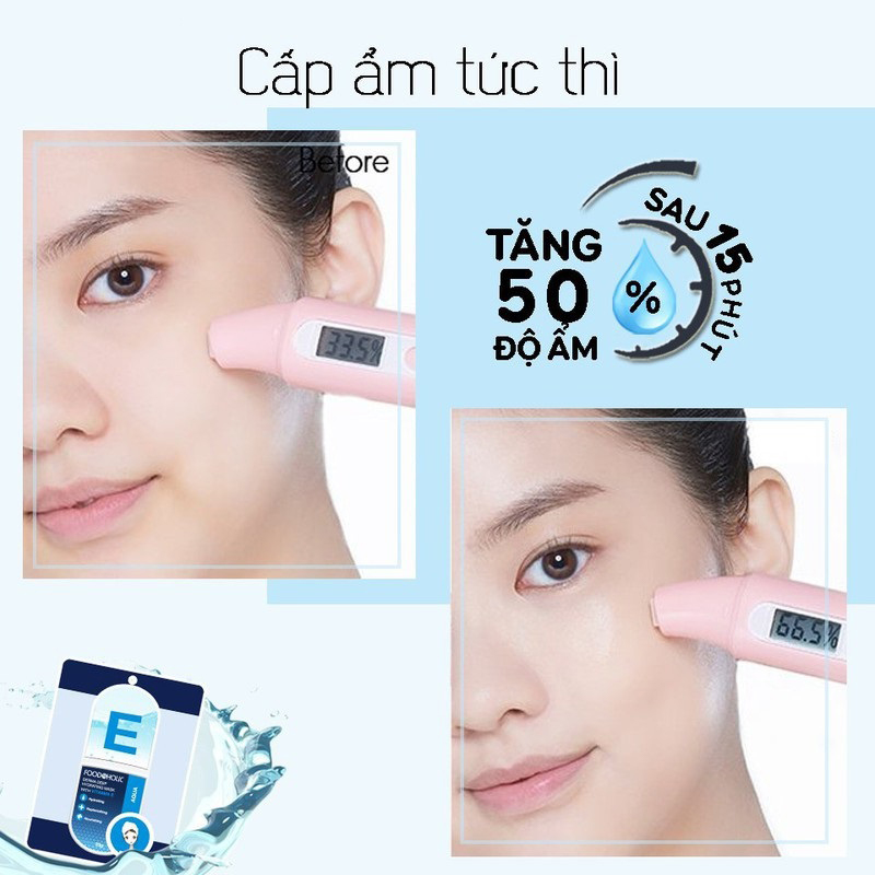 Combo 5 Mặt Nạ Dưỡng Ẩm Sâu Chiết Xuất Vitamin E Foodaholic Derma Deep Hydrating Mask 23g x 5