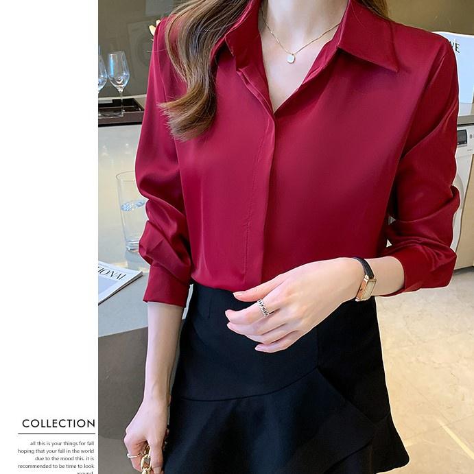 Mua Áo Sơ Mi Nữ Công Sở Màu Đỏ Đô Cổ Đức CHIPY Kiểu Hàn Quốc Vintage Ulzzang Form Rộng Dài Tay Đẹp Chất Lụa Cao Cấp A2D - Đỏ,L(54kg – 57kg) Mua Áo Sơ Mi Nữ Công Sở Màu Đỏ Đô Cổ Đức Chipy Kiểu Hàn Quốc Vintage Ulzzang Form Rộng Dài Tay Đẹp Chất Lụa Cao Cấp A2D - Đỏ,L(54Kg – 57Kg)