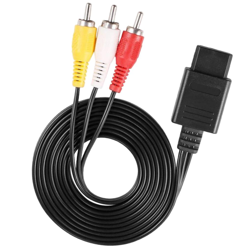 AV Audio Video Cable 1.8 M 6 Feet for 64 N64 Game Cube