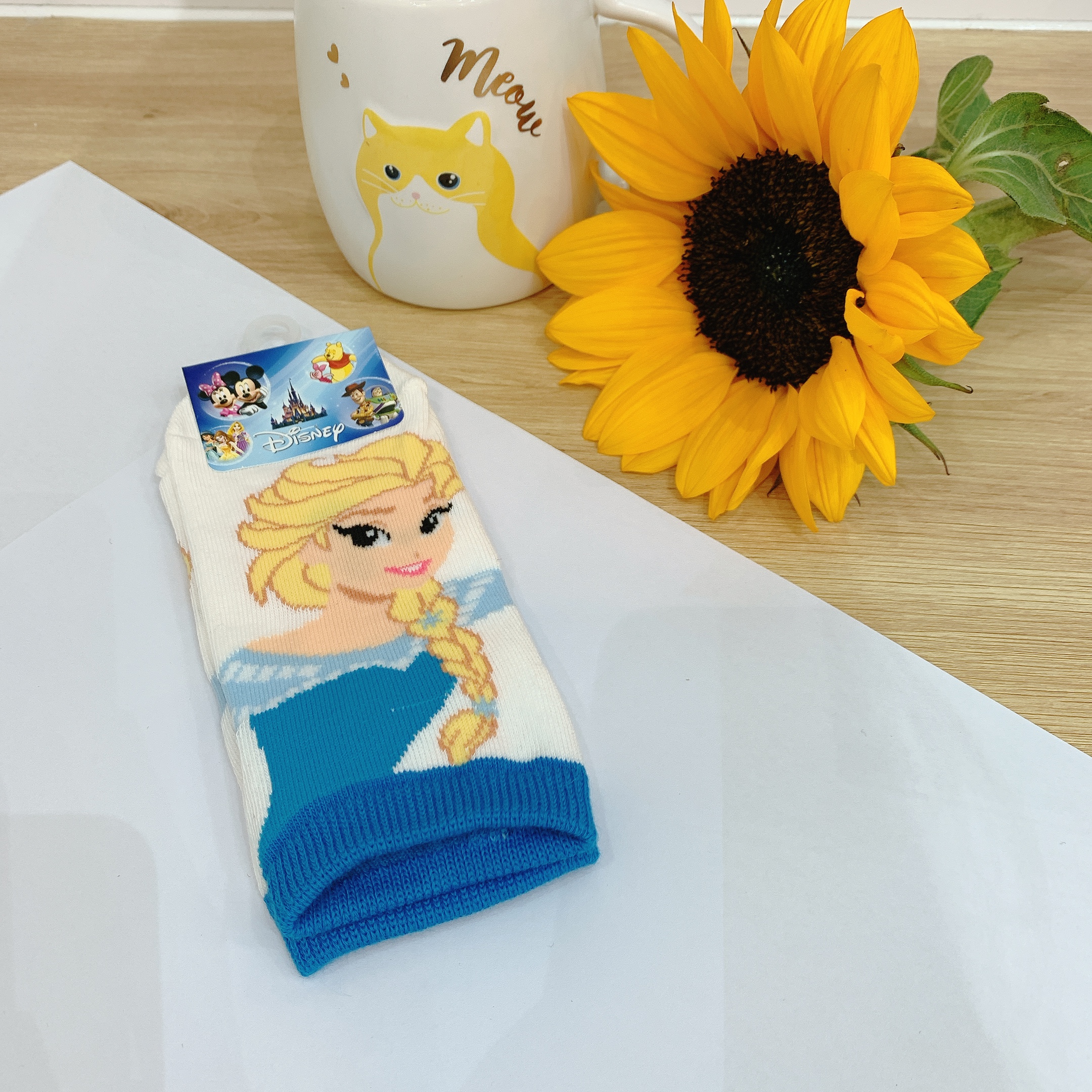 Tất vớ cho bé công chúa Disney/Snoopy/Sanrio chất liệu cotton Kikiya cao cấp Hàn Quốc (Chính Hãng)