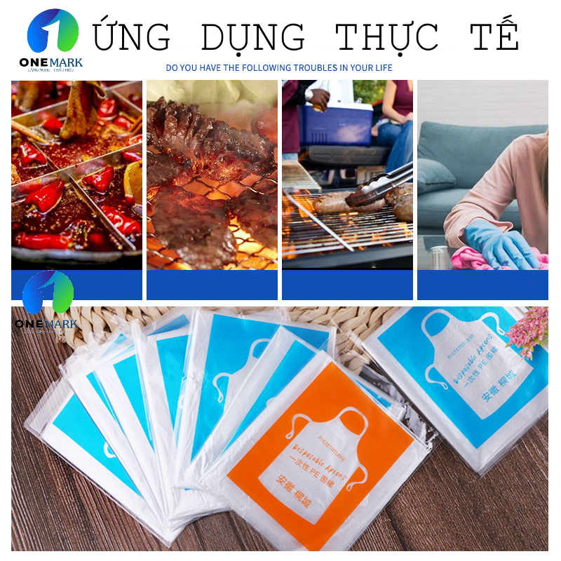 Combo 10c TẠP DỀ DÙNG 1 LẦN. Chất liệu PE nguyên sinh