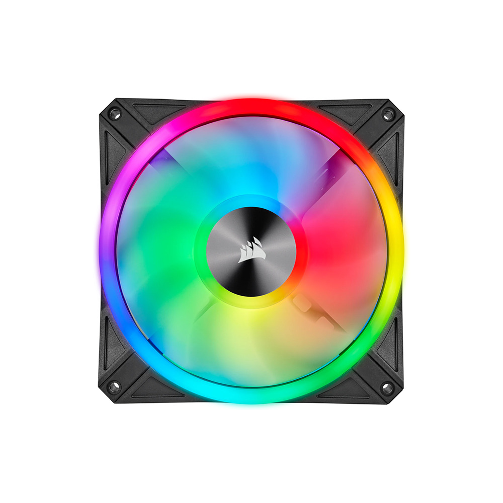 Bộ 2 quạt máy tính 140mm Corsair QL140 RGB LED kèm Node Core - Hàng Chính Hãng