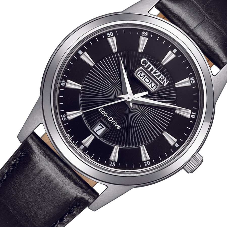 Đồng Hồ Nam Citizen Dây Da AW0100-27E - Mặt Đen (40mm)