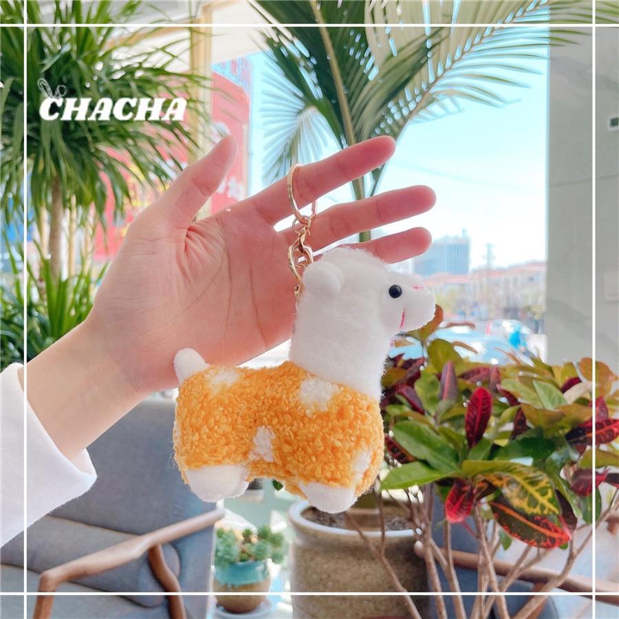 Móc khóa hình Lạc đà Alpaca nhồi bông cute treo balo túi xách siêu dễ thương Chacha Sweet
