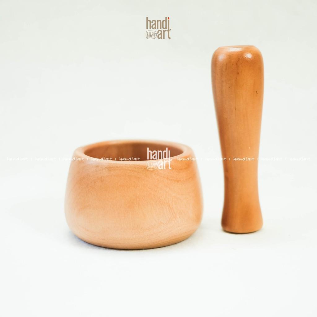 Bộ chày giã cối gỗ hiện đại- mortar pestle