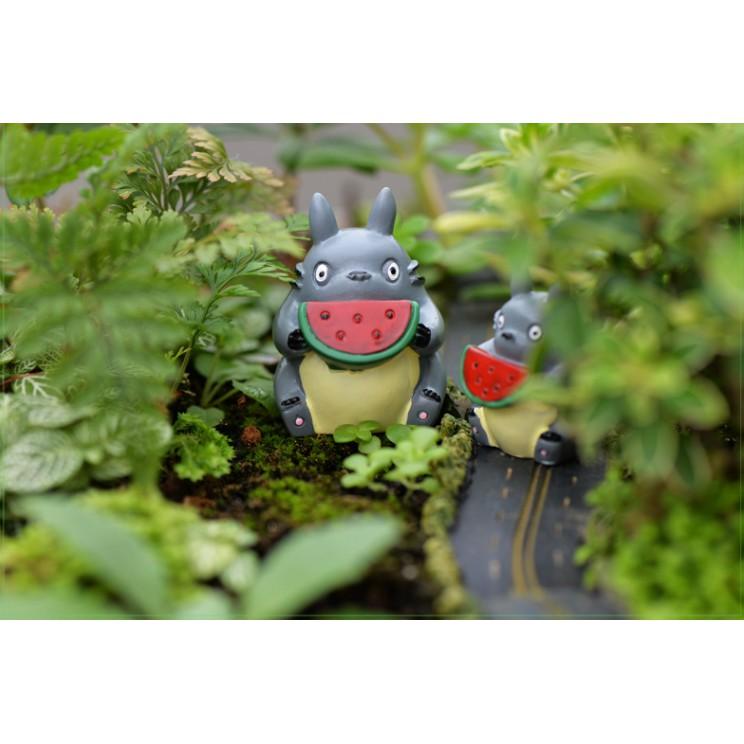 KHO-HN * Mô hình Totoro ăn dưa hấu trang trí tiểu cảnh, bonsai, thủy sinh, DIY