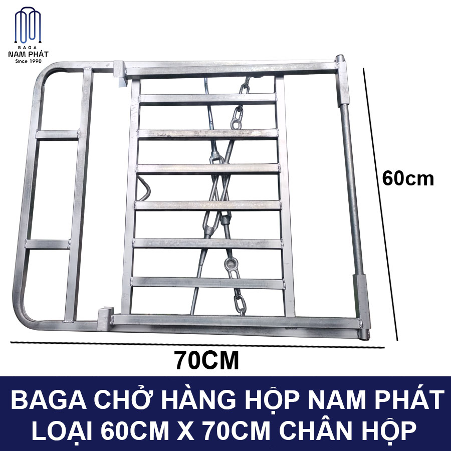 BAGA CHỞ HÀNG HỘP 60CM X 70CM SỬ DỤNG NHIỀU LOẠI XE CHUẨN NAM PHÁT
