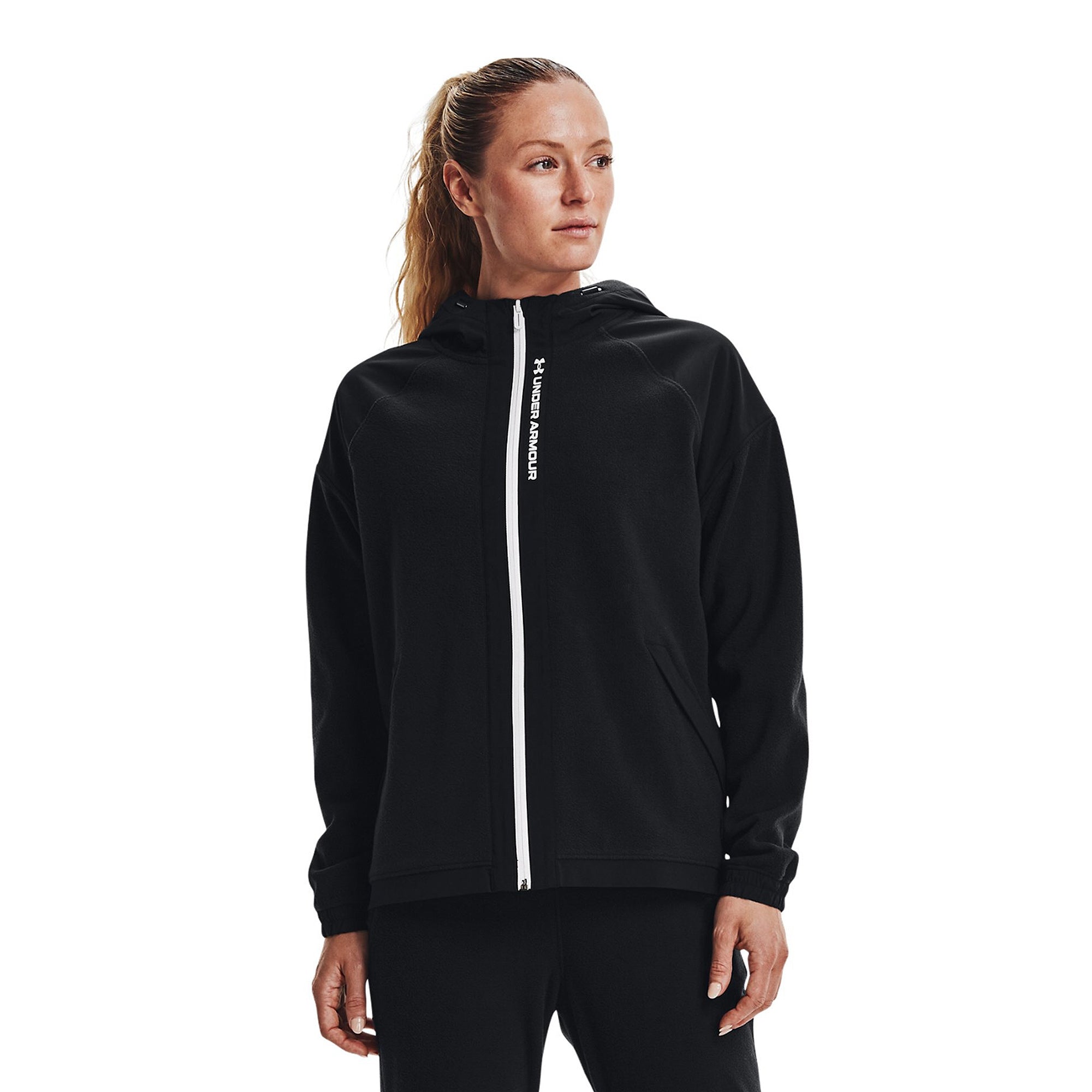 Áo khoác thể thao tay dài có nón nữ Under Armour RUSH Fleece Full-Zip - 1365773-001