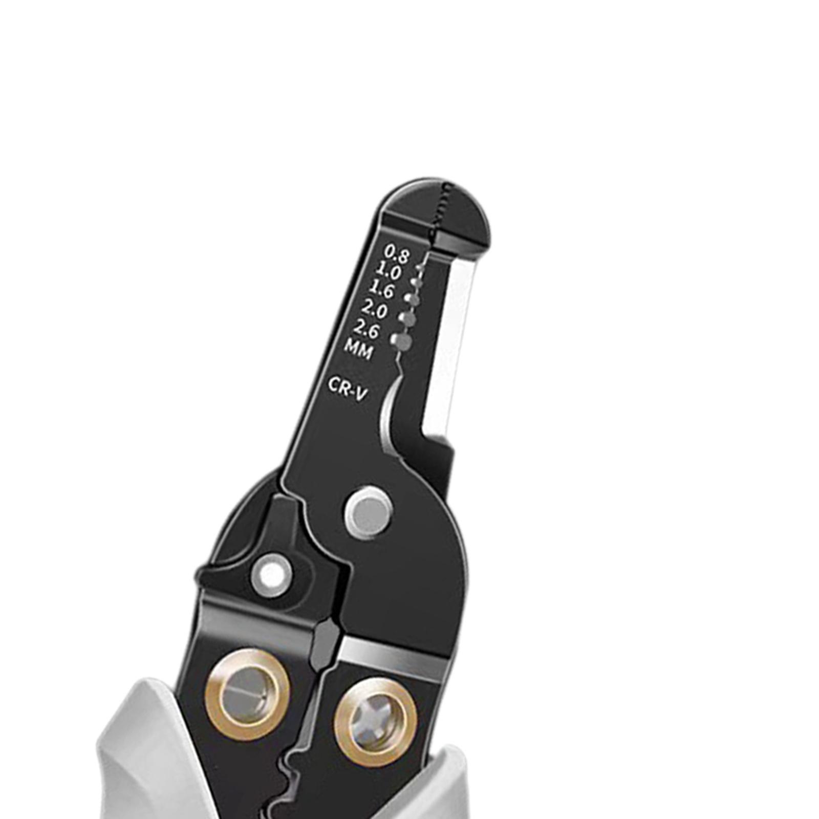 Wire Crimping Tool Portable 6 in 1 Stainless Steel Wire Cutter Wire Strip
