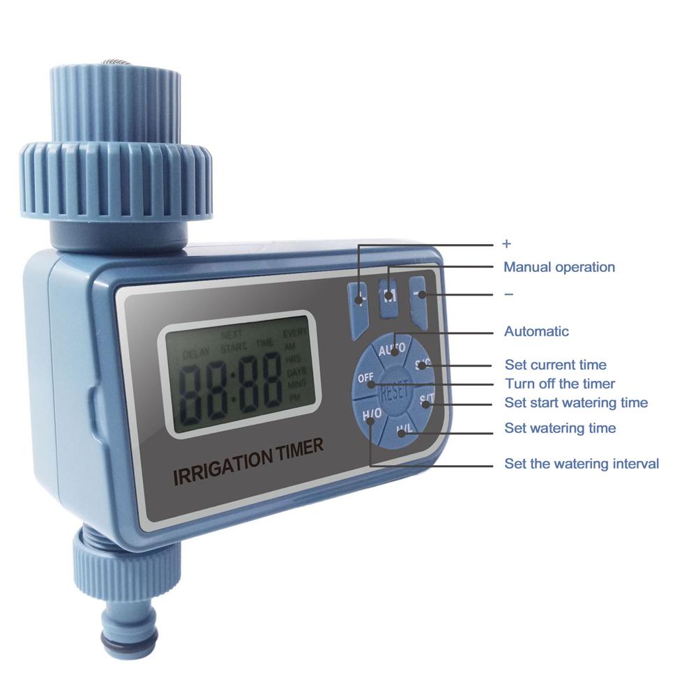LCD Screen Garden Irrigation Control Device Auto Water Saving Irrigation Controller Digital Plant Watering Timer