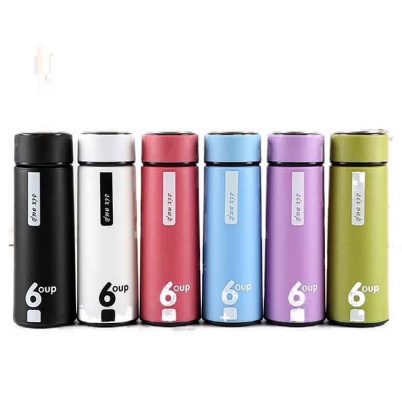 Bình nước thủy tinh có lớp nhựa chống nóng giữ nhiệt 6oup 450ml