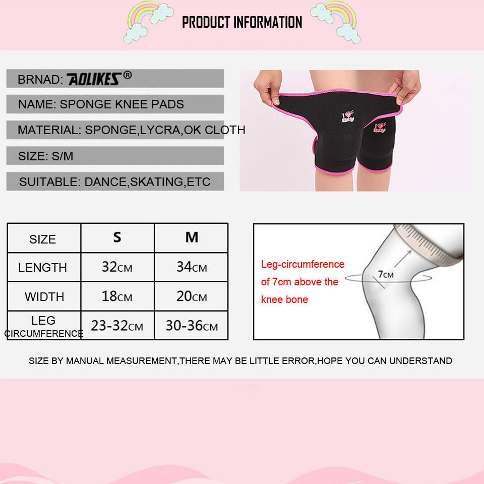 Đai miếng đệm bảo vệ đầu gối trẻ em AOLIKES A-7117 Kids sports knee protector