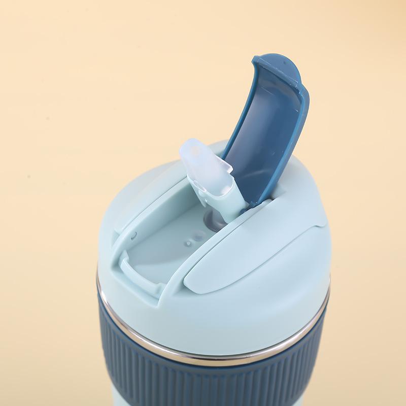 Phong cách mới nhất cốc cách nhiệt bằng thép không gỉ bán chạy nhất cốc uống nước đôi sáng tạo cốc nước dung tích lớn cho trẻ em cốc đôi đơn giản cho nam và nữ
