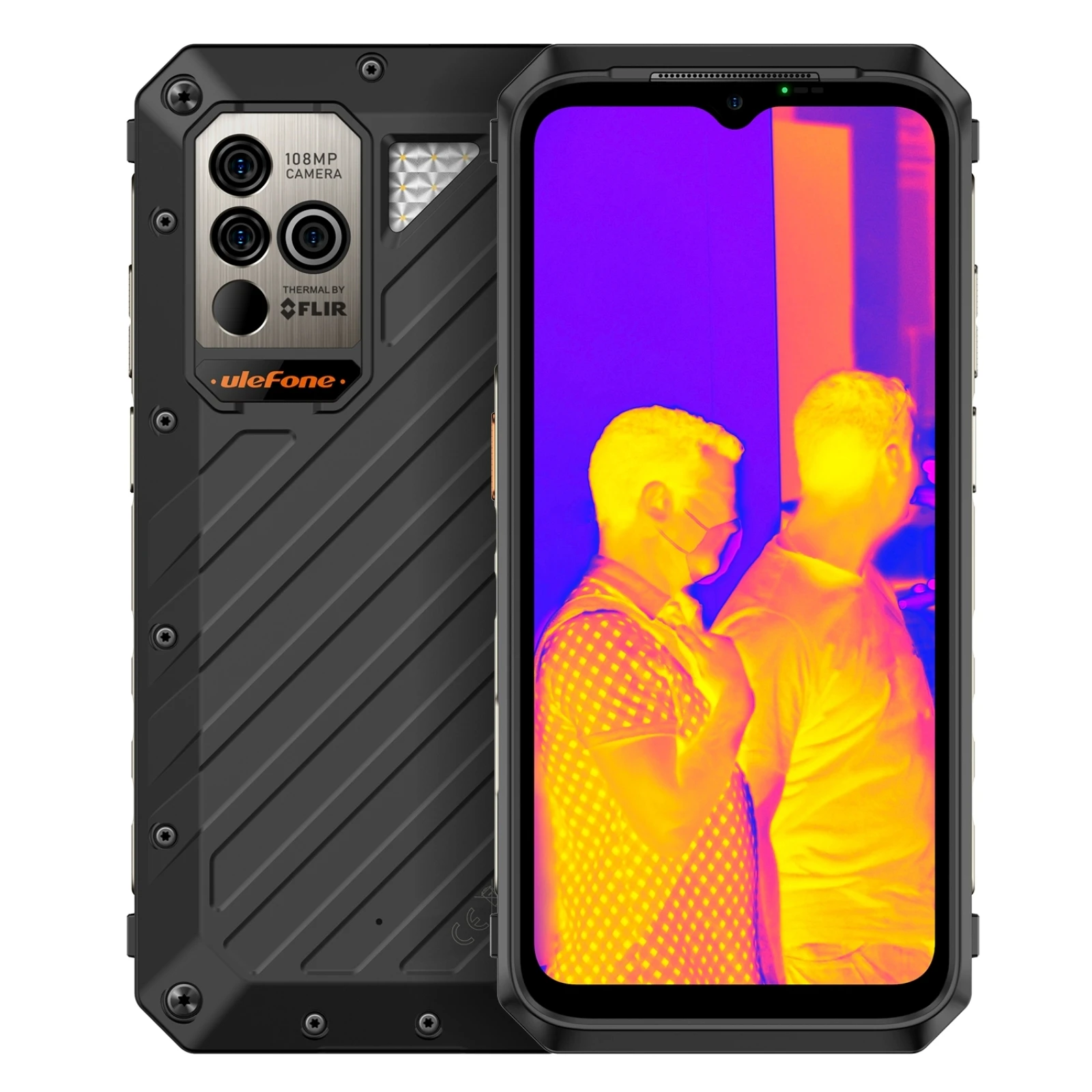 Điện thoại Ulefone Power Armor 19T (Camera chụp ảnh nhiệt FLIR , RAM 17GB + ROM 256GB , Helio G99,sạc nhanh 66W,pin 9600mAh,chống nước,chống sốc)-hàng chính hãng