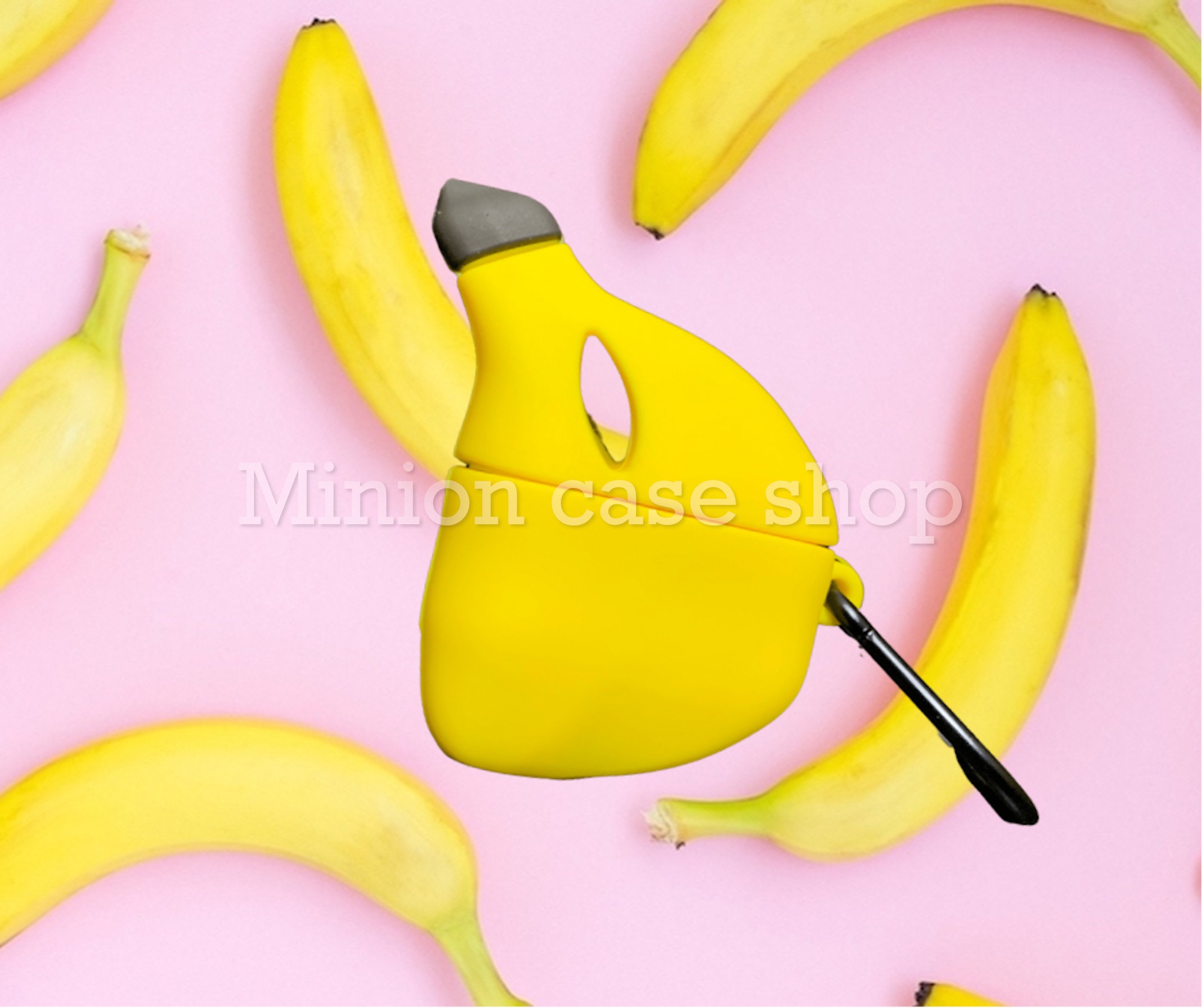 Case dành cho Airpod 3 quả chuối vàng silicone 3d cao cấp