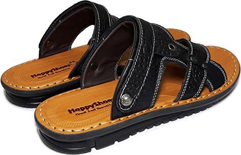 Giày Sandal Nam Da Bò Vân Cá Sấu HappyShoes - HP01