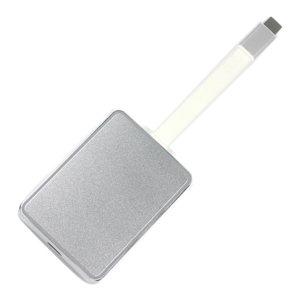 Aluminum USB Type-C 7 in1 4K 30Hz/1080 60Hz Hub Adapter Card Reader USB