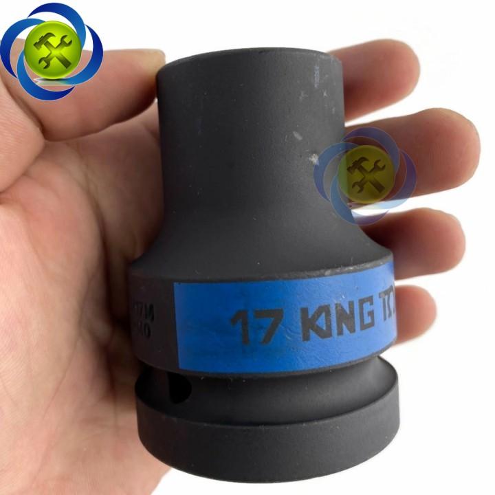 Tuýp vuông Kingtony 853417 loại 1 inch 4 cạnh đen 17mm