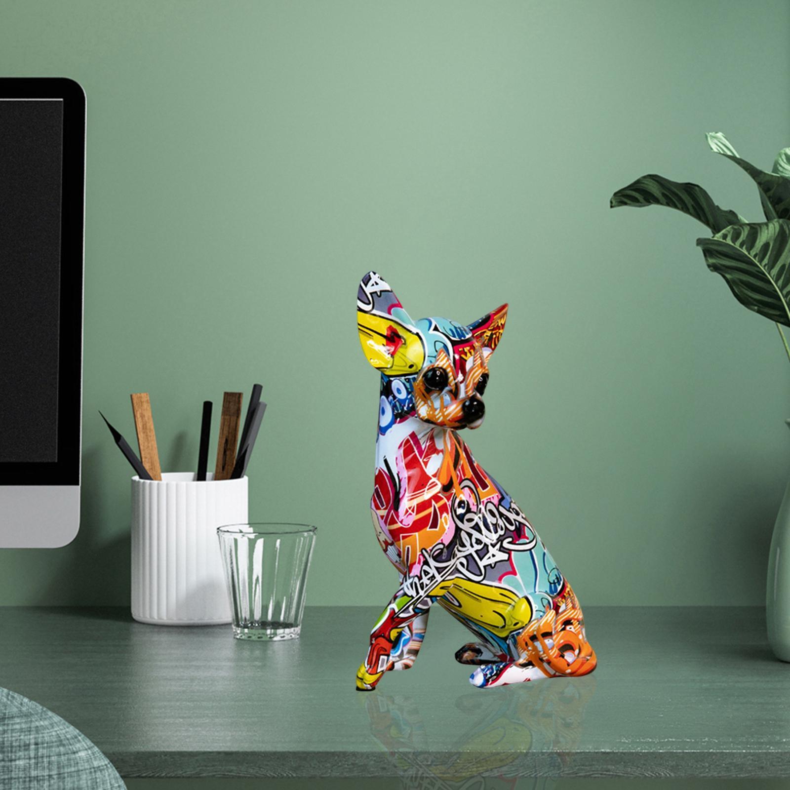 Resin Colorful Chihuahua Statue Graffiti Ornament Creative for Home Office  - Giá Tiki khuyến mãi: 557,000đ - Mua ngay! - Tư vấn mua sắm & tiêu dùng  trực tuyến Bigomart