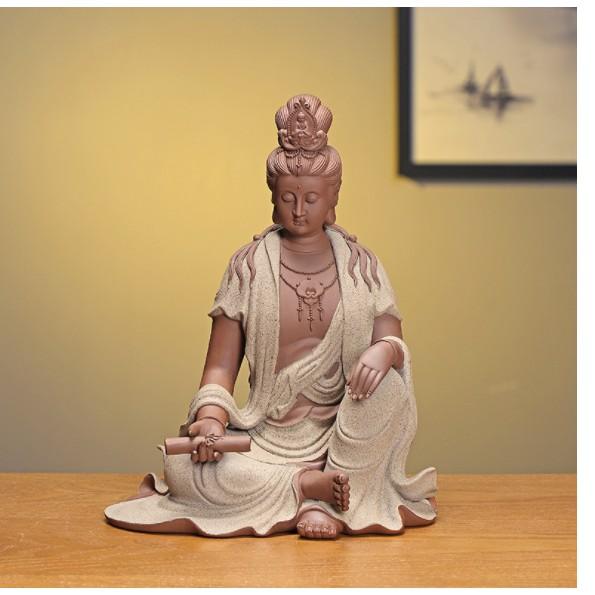 TƯỢNG PHẬT BÀ QUAN ÂM PHỔ HIỀN- TƯỢNG QUAN ÂM BỒ TÁT GỐM TỬ SA CỠ LỚN
