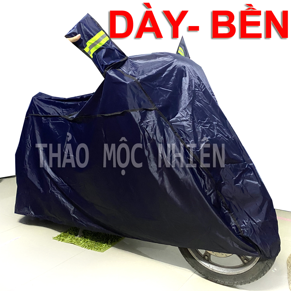 Bạt trùm xe máy DÀY, BỀN, XỊN, CHÍNH HÃNG, có tai che gương phản quang