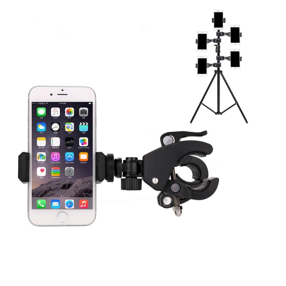 Đầu nối giá đỡ SmileBox kẹp điện thoại gắn vào tripod hỗ trợ livestream, quay phim nhiều máy cùng lúc, kẹp cạnh bàn, gắn xe đạp- Hàng chính hãng