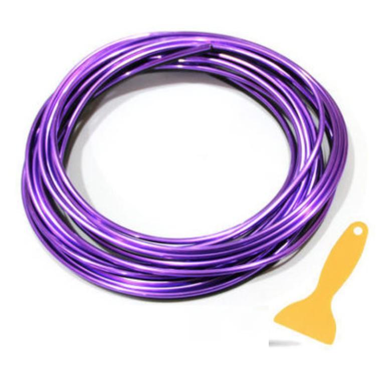 Chỉ trang trí rãnh viền nội thất xe hơi cuộn 5 mét 4 màu thời trangTẶNG dụng cụ lắp đặt loại 1
