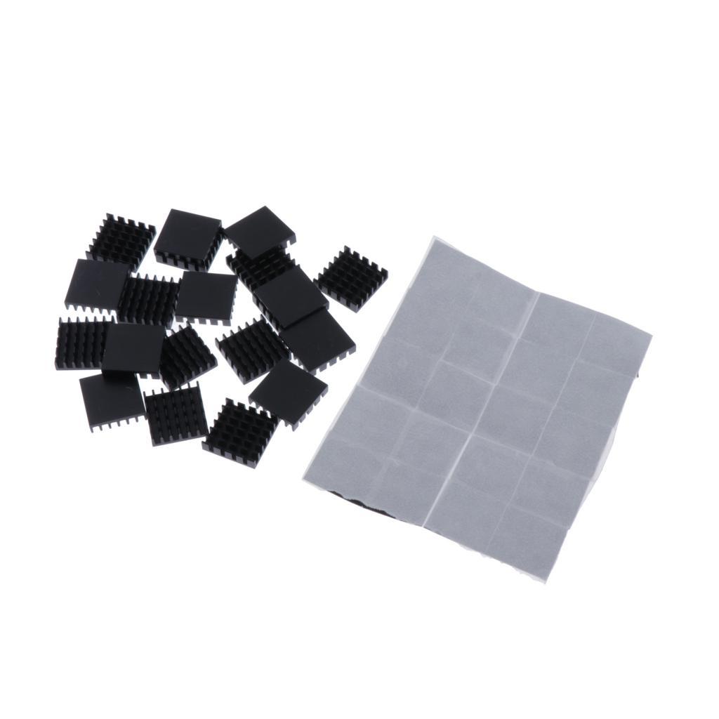 20 Pcs Practical Aluminum Sink Cooling 18x18x5mm