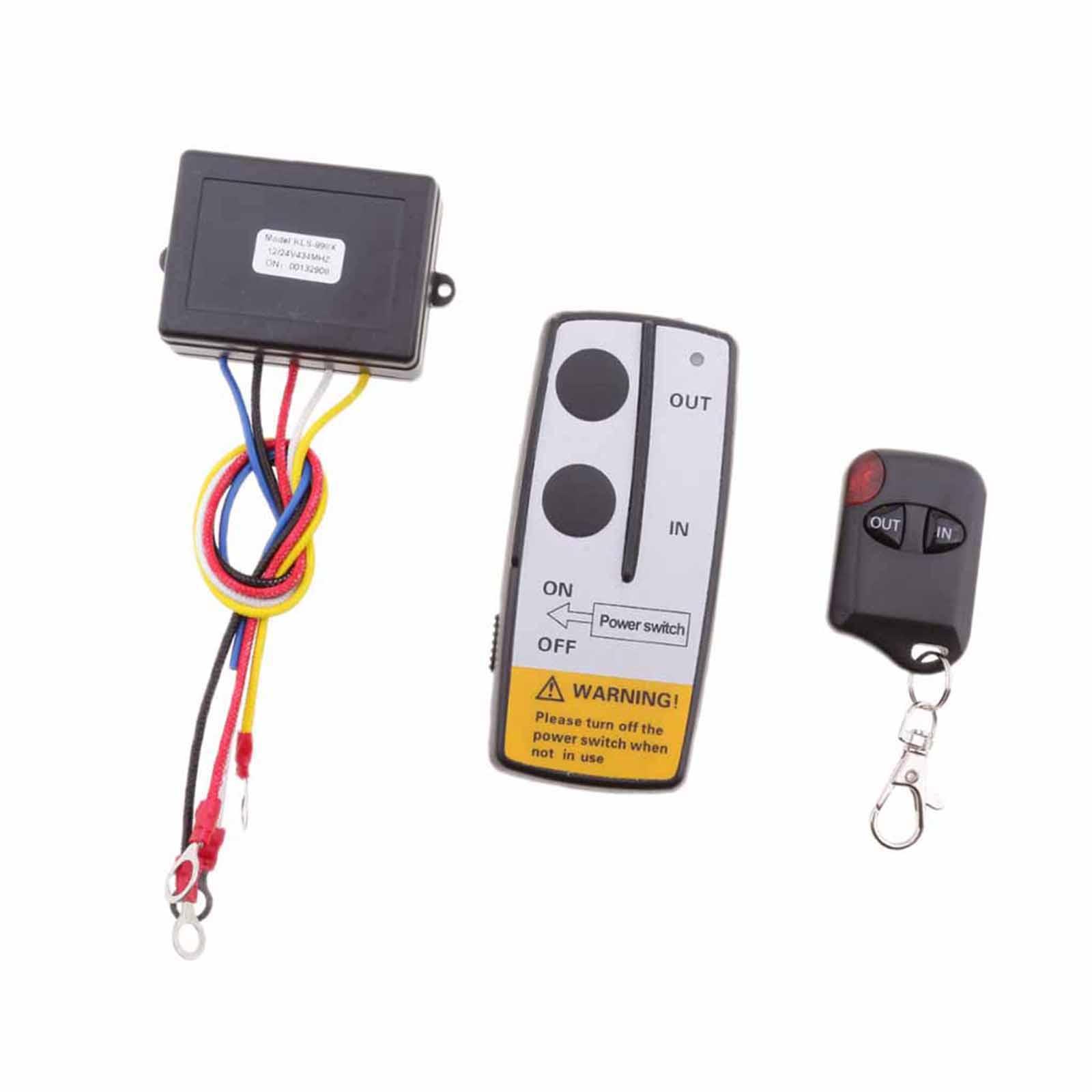 2X Electric Wireless Winch Remote Control Handset 12V Heavy Duty For Truck Atv