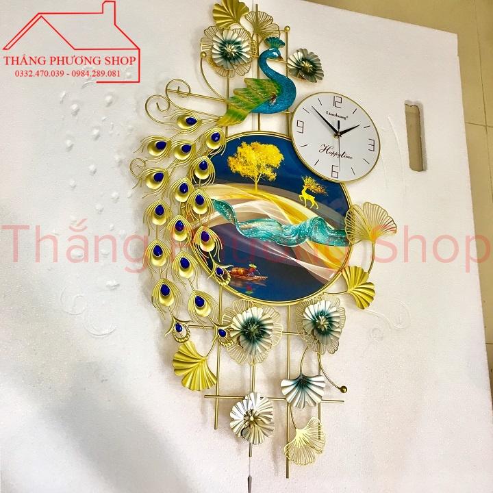 Đồng Hồ Treo Tường, Đồng Hồ Trang Trí Bản Nhạc Chim Công TP-087-1