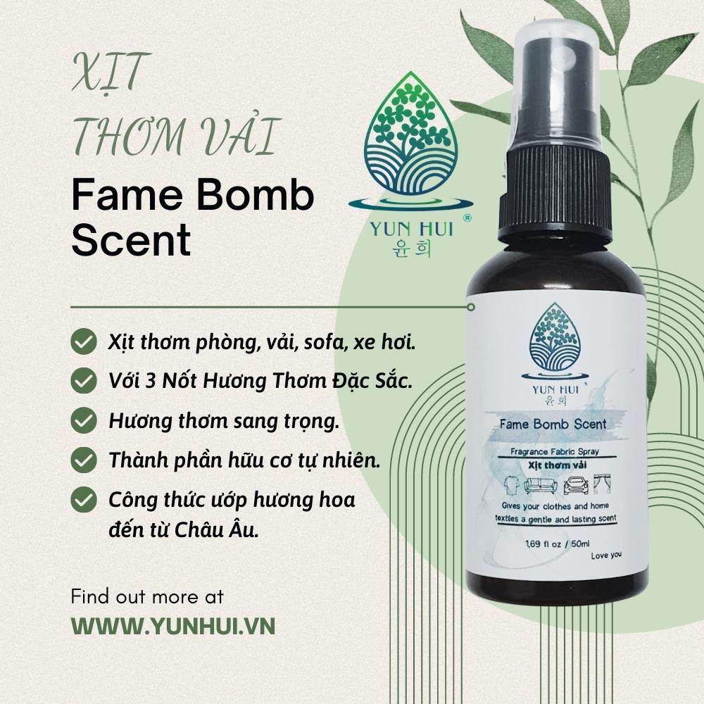 Xịt Thơm Phòng, Vải, Sofa, Xe Hơi hương nước hoa Wonder Gift Scent YUN HUI - Với 3 Nốt Hương Thơm Đặc Sắc 50ML