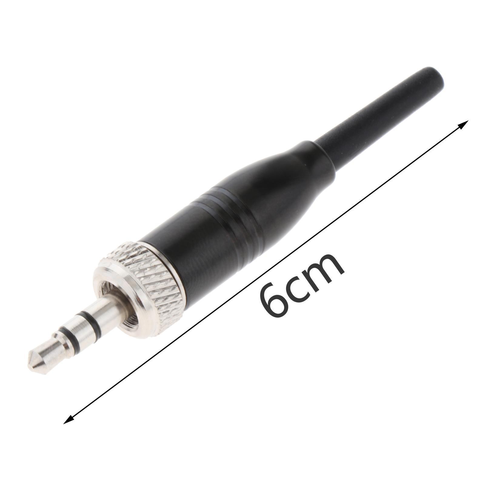 Male 3.5mm Lock Stereo Jack Plug Firm Adapter Stereo for Repair Microphone