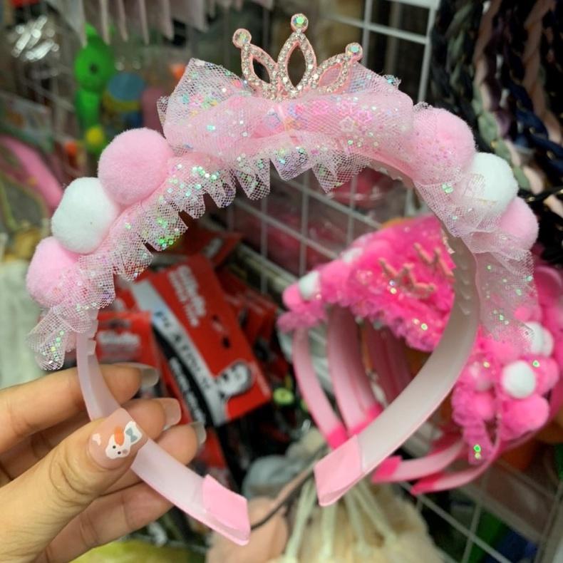 Bờm Voan Tai Mèo, Vương Miện, Hình Nơ Xinh Xắn Phong Cách Công Chúa