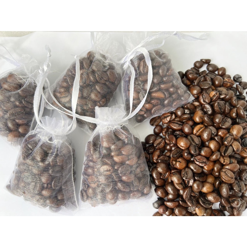 Set 10 Túi treo thơm cà phê piupiu 15GR nguyên chất 100% làm thơm và khử mùi cốp xe máy, xe hơi, tủ đồ, phòng làm việc máy lạnh