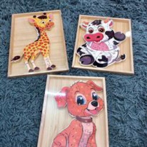 Xếp hình con chó 26 chi tiết - Đồ chơi gỗ