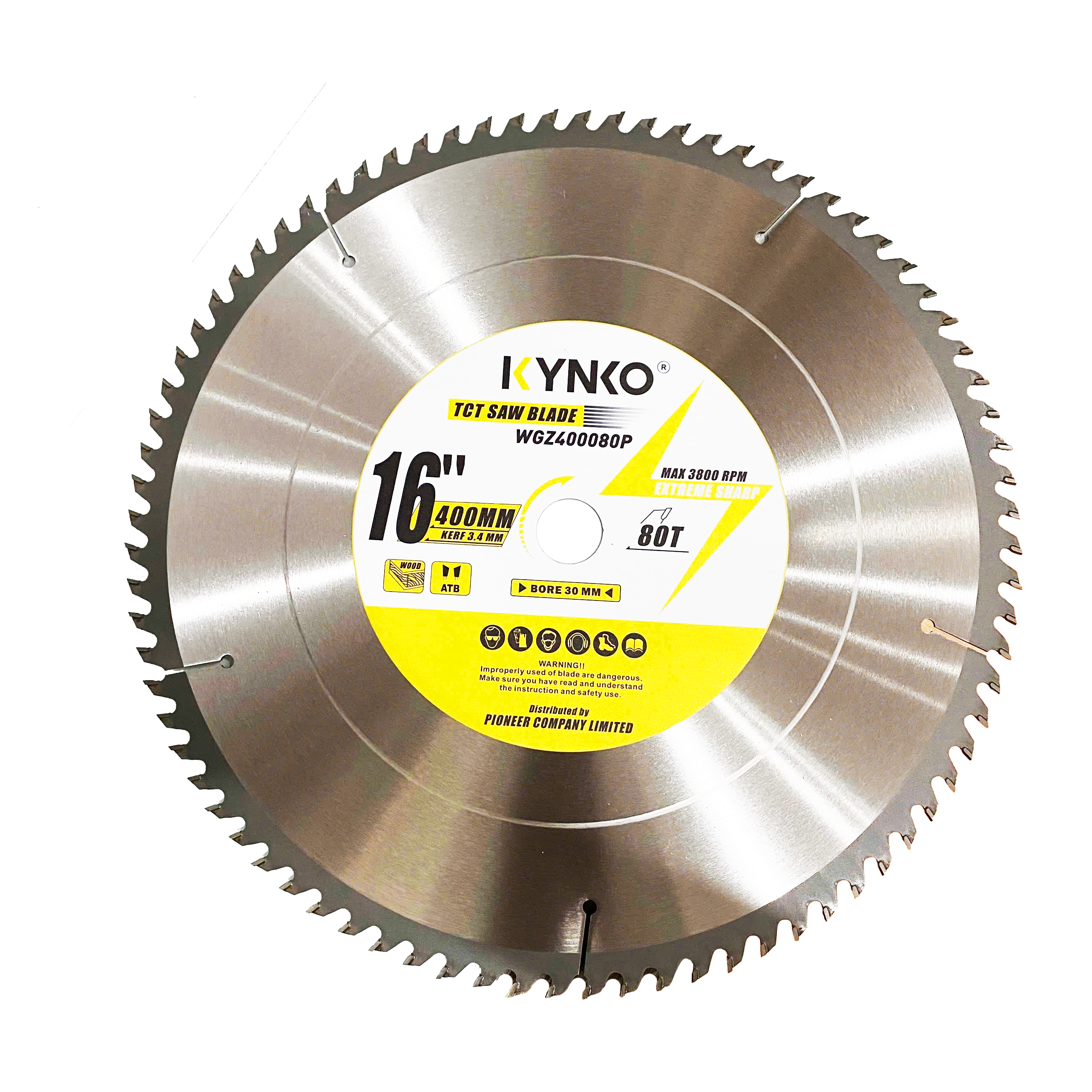 LƯỠI CƯA GỖ TCT 80 RĂNG đường kính phi Ø 400mm KYNKO WGZ400080P