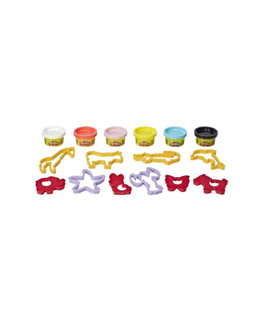 PLAYDOH Khuôn Tạo Hình Và Bột Nặn 4 Màu CBE8535/E8530-23241