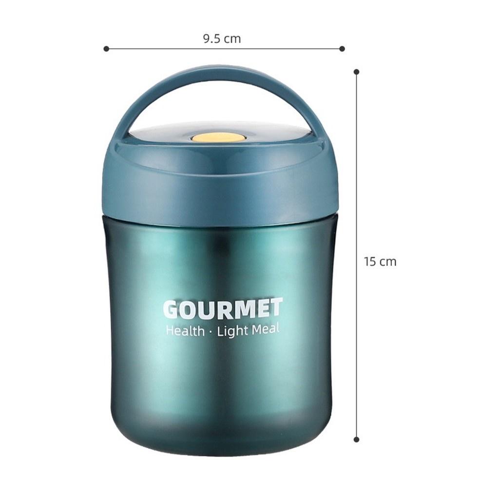 Bình giữ nhiệt ủ cháo 500ml ruột inox 304 có quai sách