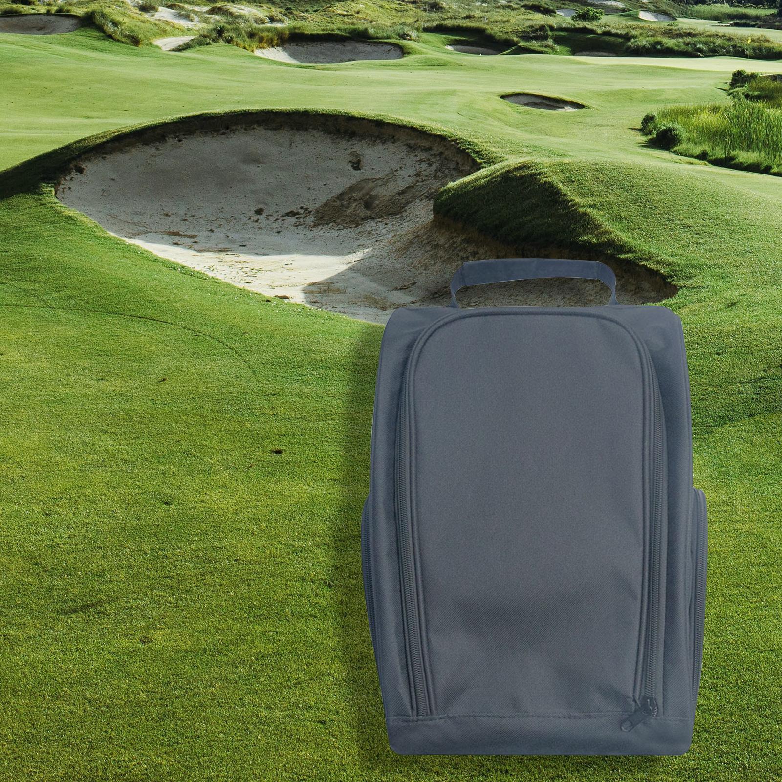 Golf Shoes Bag Shoe Carry Bag Golfball Holder Storage Multifunction Sports Shoes Pouch Travel Shoes Bag for Outdoor Sports Men Women Fittings