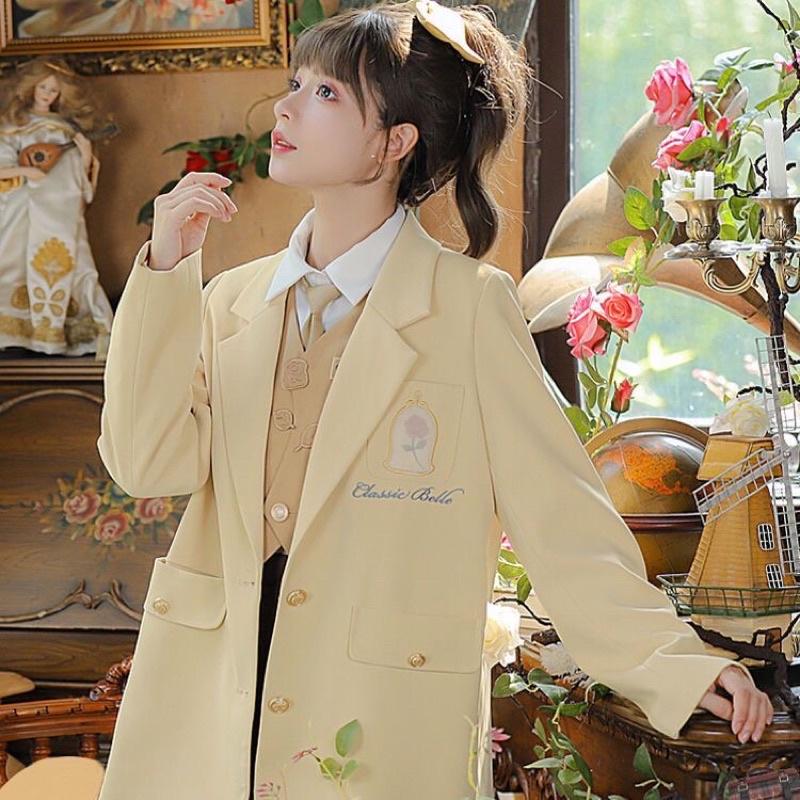 Áo Khoác Blazer Nữ Dáng Suông Phong Cách Hàn Quốc Mã SZ025G