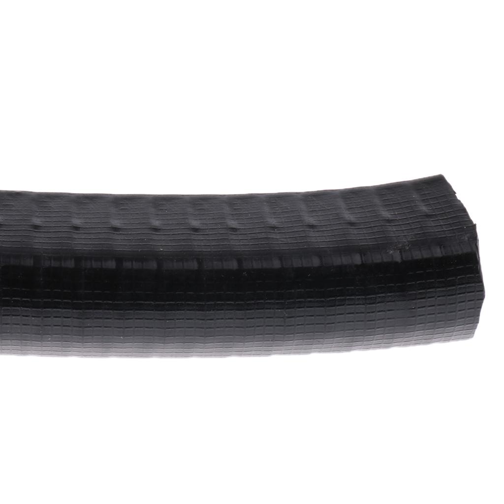 2pcs Rubber Strip Deck Guard Gear for Longboard Skateboard Protection Black